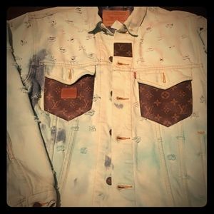 Levi’s & FAULTY Denim Jacket with LV pockets